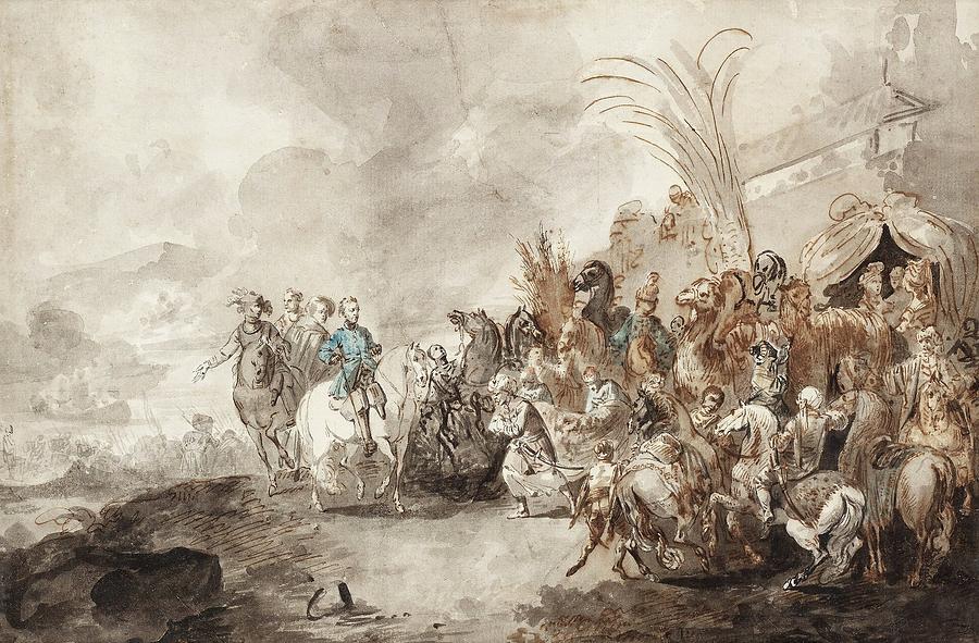 900x591 King Charles Xii At Bender Painting By Motionage Designs - Bender Painting