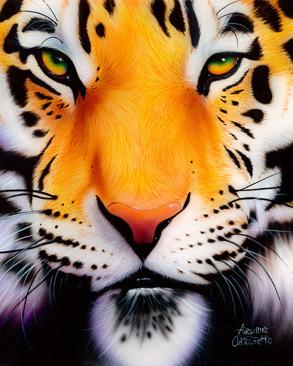 576x720 Bengal Tiger Art Print Tiger Wall Decor Tiger Poster Tiger - Bengal Tiger Painting