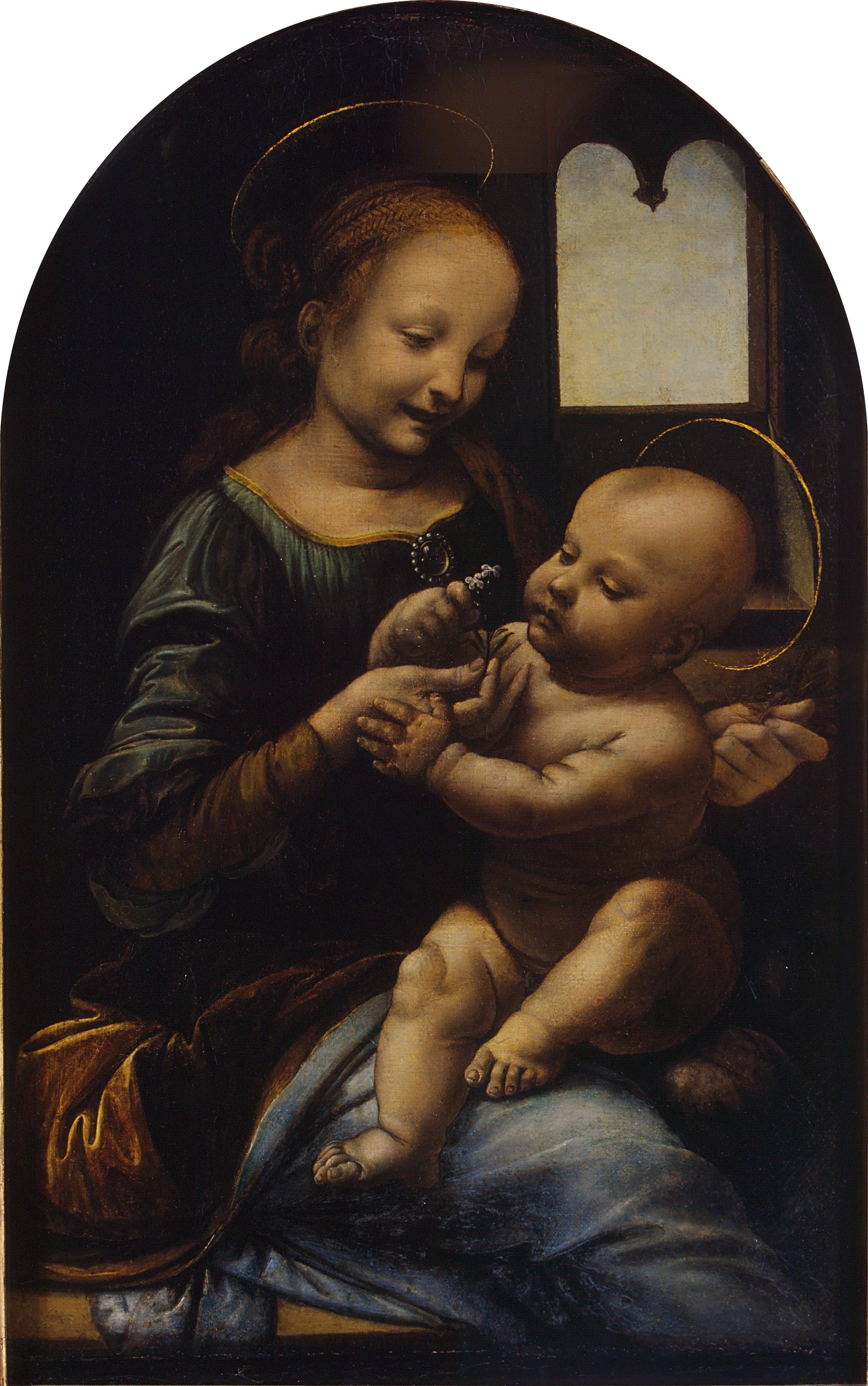 2198x3509 Fileleonardo Da Vinci - Benois Madonna Painting