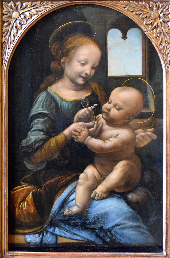 676x1024 Madonna And Child (Madonna Benois), Leonardo Da Vinci, - Benois Madonna Painting