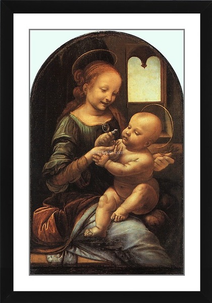 420x600 Printoyster Benois Madonna Leonardo Da Vinci - Benois Madonna Painting