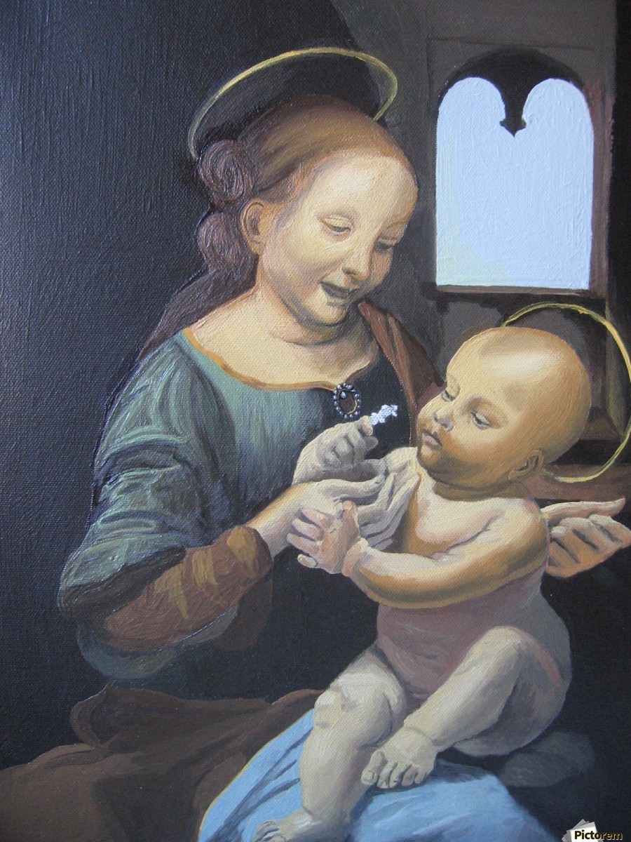 900x1200 Benois Madonna - Benois Madonna Painting