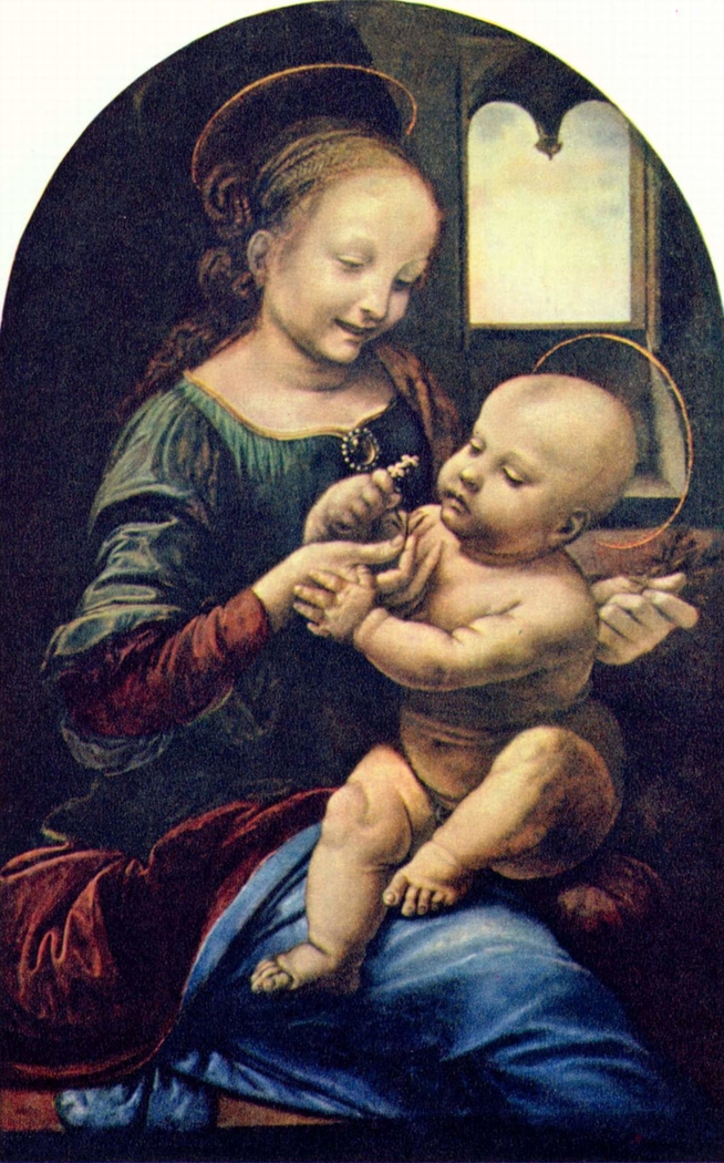 654x1050 Benois Madonna Leonardo Da Vinci - Benois Madonna Painting