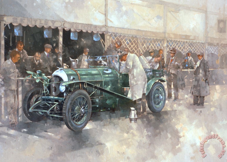 960x686 Peter Miller Bentley Old No.7 Painting - Bentley Painting