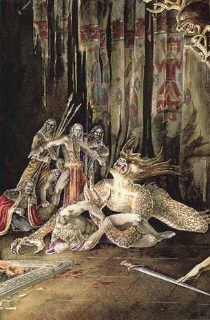 305x464 Beowulf Painting ~ Wcdf - Beowulf Painting