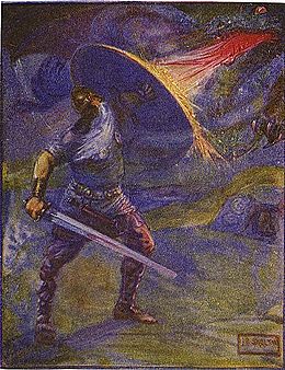 260x338 The Dragon (Beowulf) - Beowulf Painting