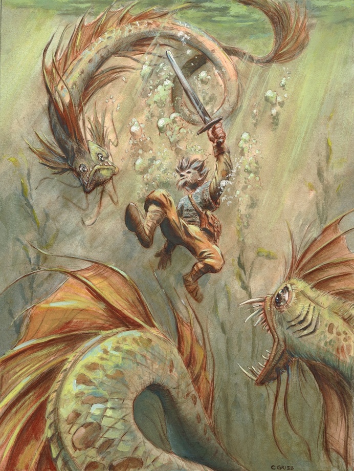 692x920 Beowulf - Beowulf Painting