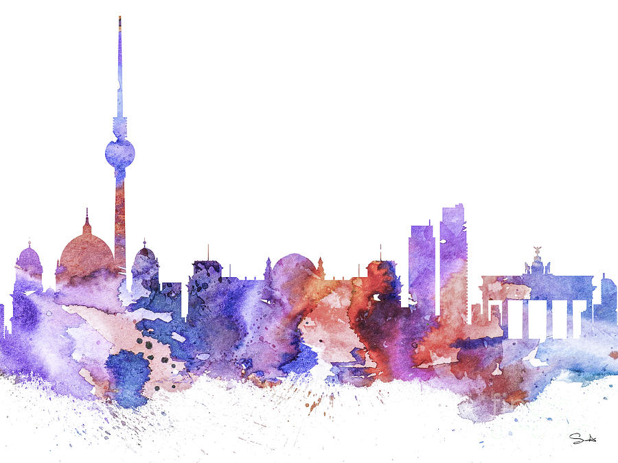 900x675 Berlin Painting By Watercolor Girl - Berlin Painting