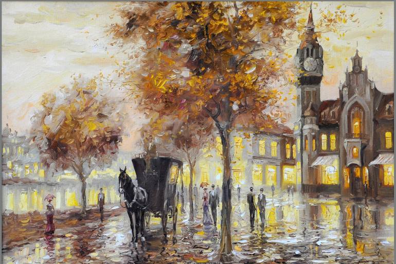 770x513 Saatchi Art Original Oil Painting Autumn In Berlin By Stanislav - Berlin Painting