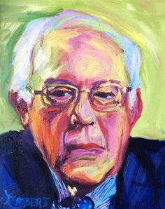 236x298 11x16) Acrylic On Canvas Artist Elisa Padilla. Sold - Bernie Sanders Painting