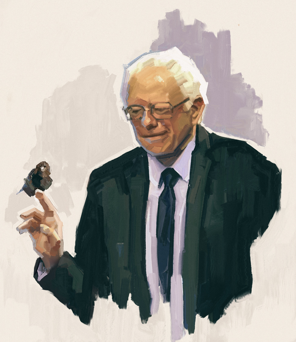 975x1126 My Birdie Sanders Painting - Bernie Sanders Painting