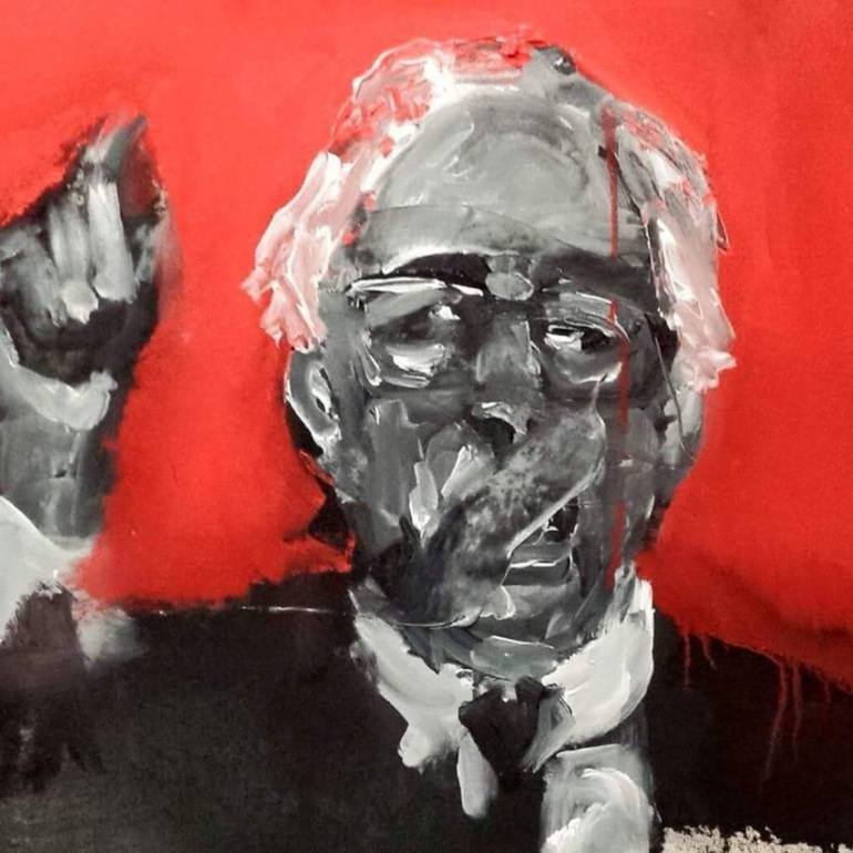 770x770 Saatchi Art Bernie Sanders Painting By Larry Caveney - Bernie Sanders Painting