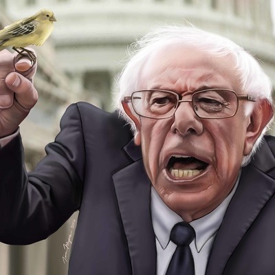 400x400 Search - Bernie Sanders Painting