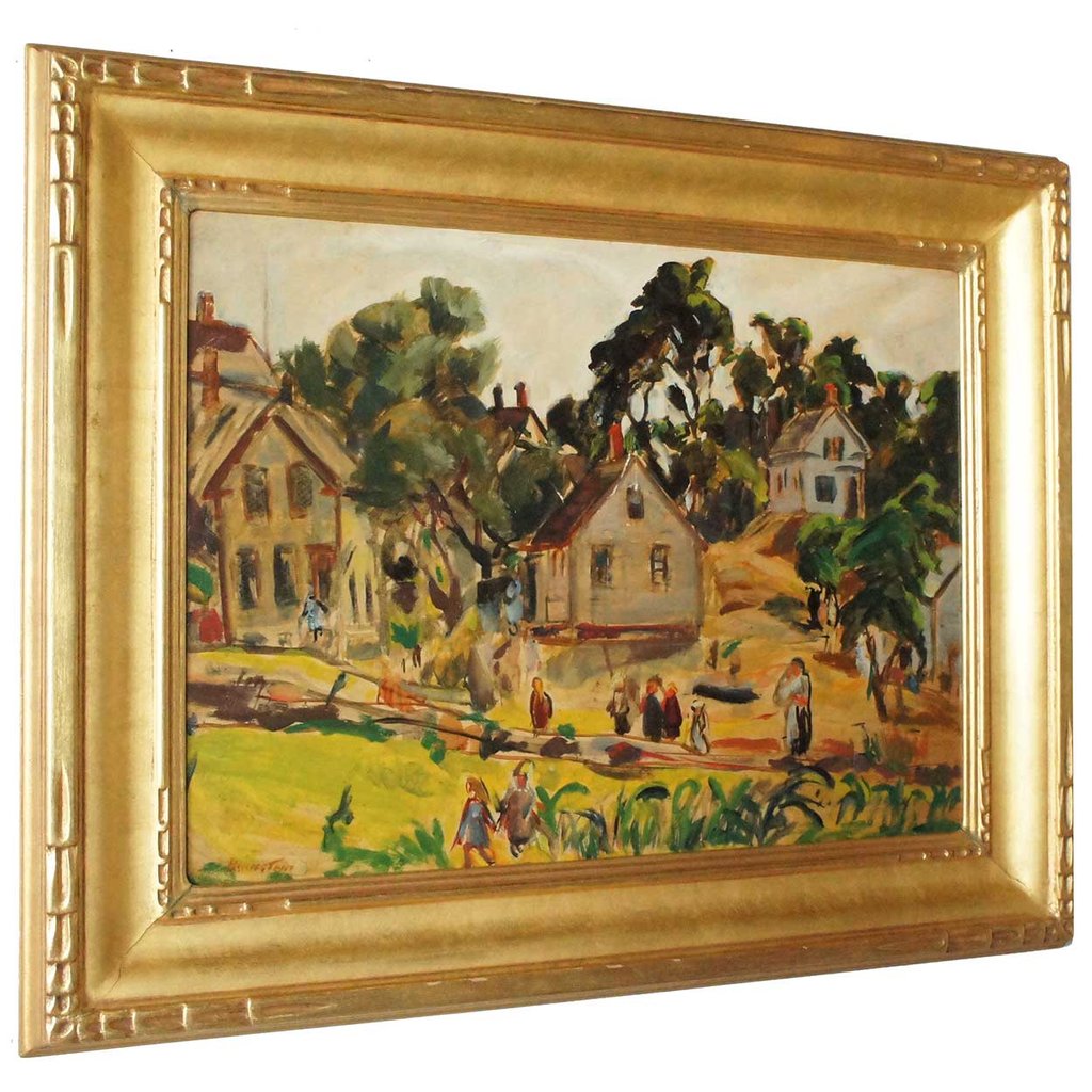 1024x1024 Theresa Ferber Bernstein Oil On Canvas Board Painting, Folly Cove, Mas - Bernstein Painting