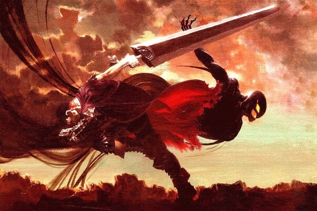 640x426 2425 Berserk Ougon Jidai Hen Manga Anime Wall Sticker Art Poster - Berserk Painting