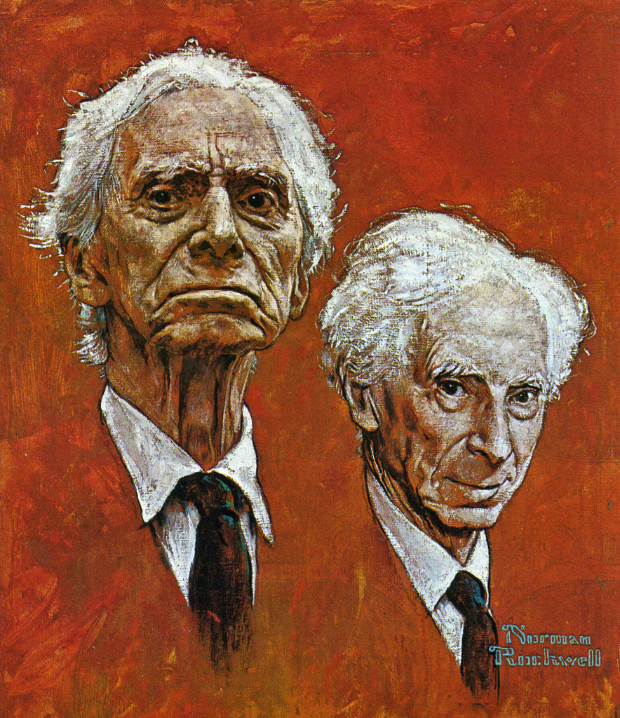 884x1024 Portrait Of Bertrand Russell Norman Rockwell Biblioklept - Bertrand Painting