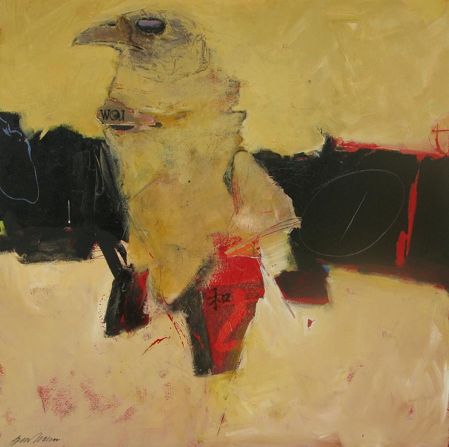 900x896 Mummified Hawk Fetish Painting By Bert Seabourn - Berts Painting