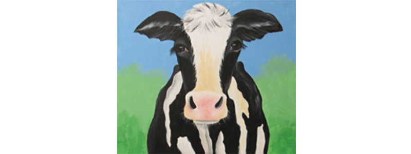 800x300 Bessie The Cow Paint Night The Art Loft - Bessie The Cow Painting