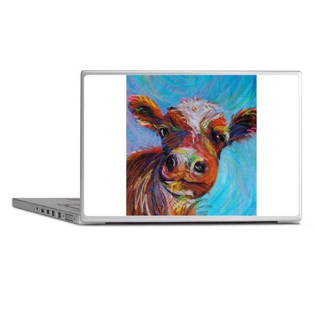 460x460 Cow Laptop Skins - Bessie The Cow Painting