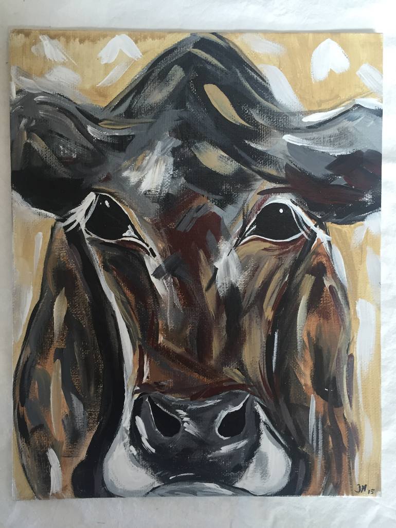 770x1027 Saatchi Art Bessie The Cow Painting By Tammy Hardy - Bessie The Cow Painting