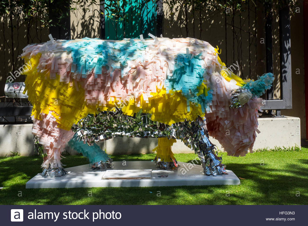 1300x956 A Life Size Cow Sculpture In Cowparade Perth 2016, A Public Art - Bessie The Cow Painting