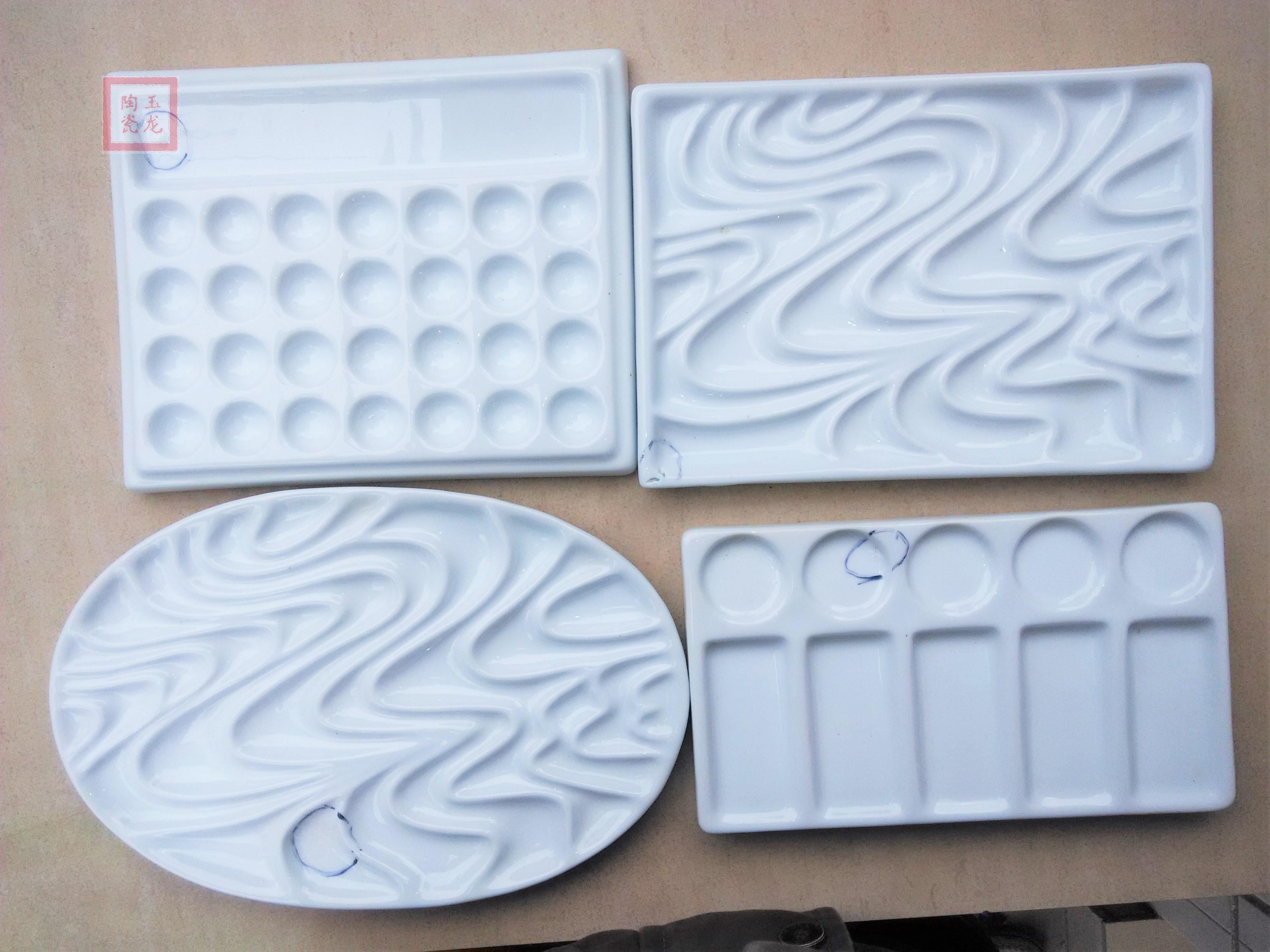 3264x2448 Usd 9.11] Clearance Processing Ceramic Corrugated Wave Palette - Best Board For Watercolor Painting