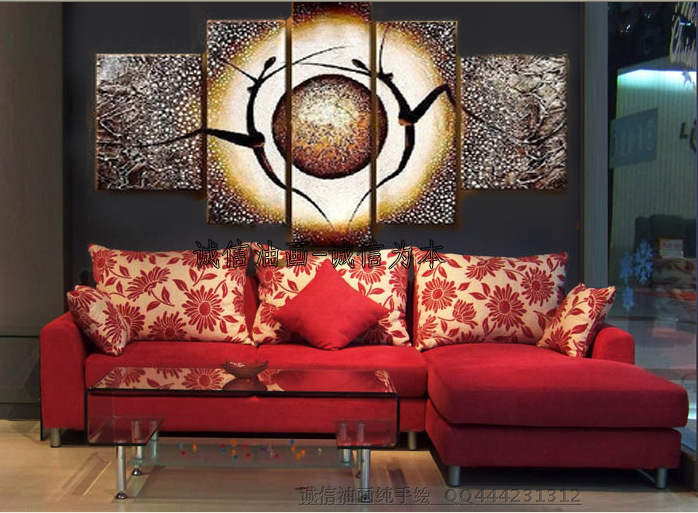 698x513 Painted Modern Home Decorative Pieces Canvas Art Oil Painting Diy - Best Canvas Size For Digital Painting