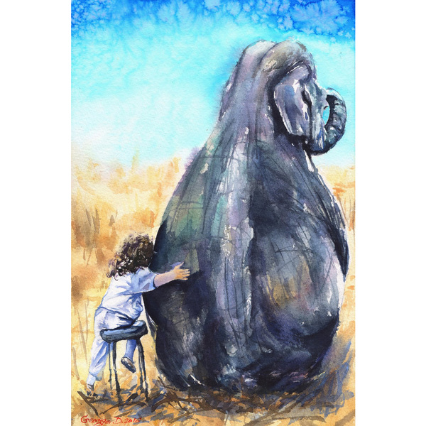 600x600 My Best Friend' Painting Print On Wrapped Canvas - Best Friend Painting