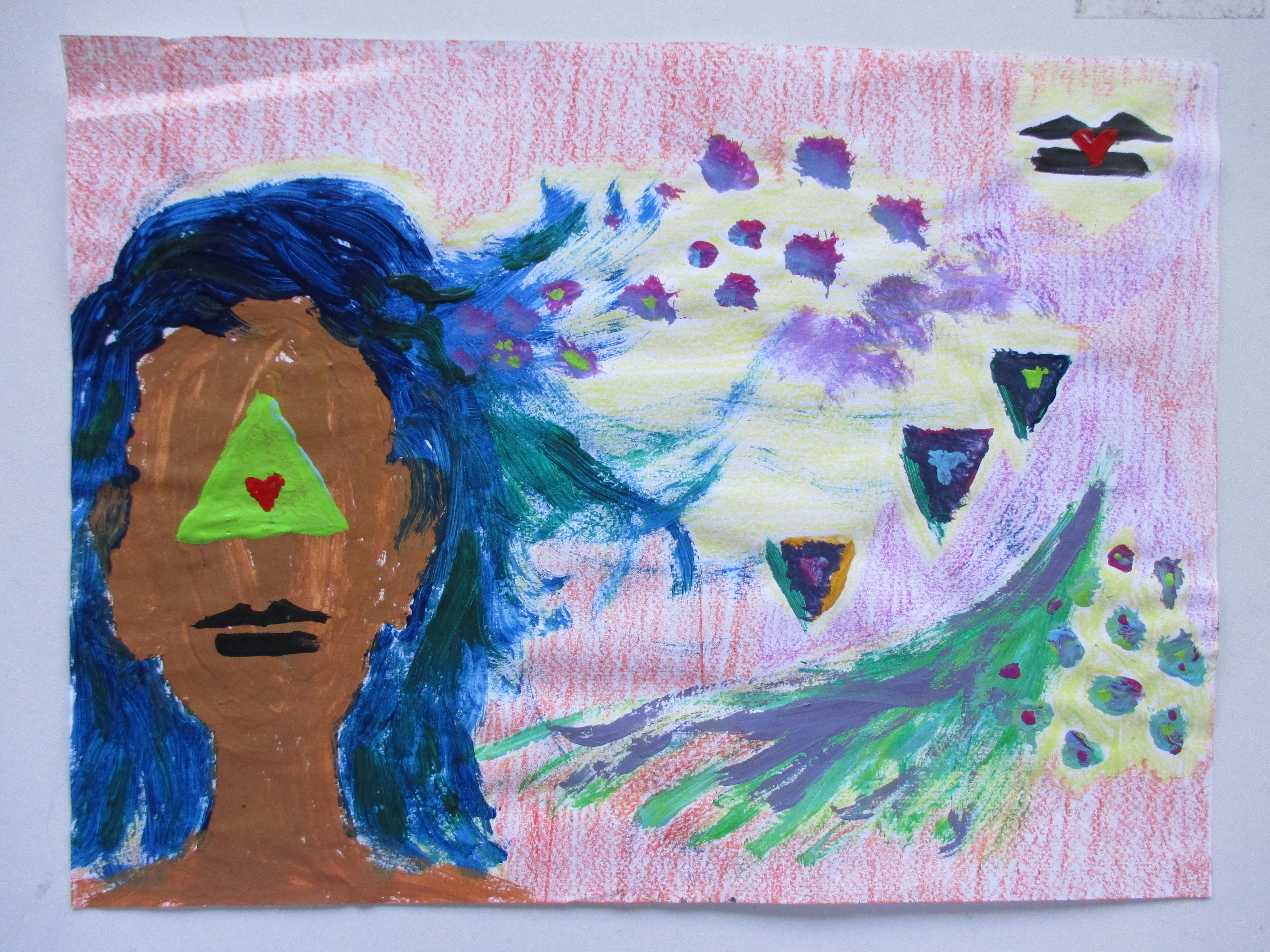 4608x3456 Painted Brain Anxiety My Backstabbing Best Friend - Best Friend Painting