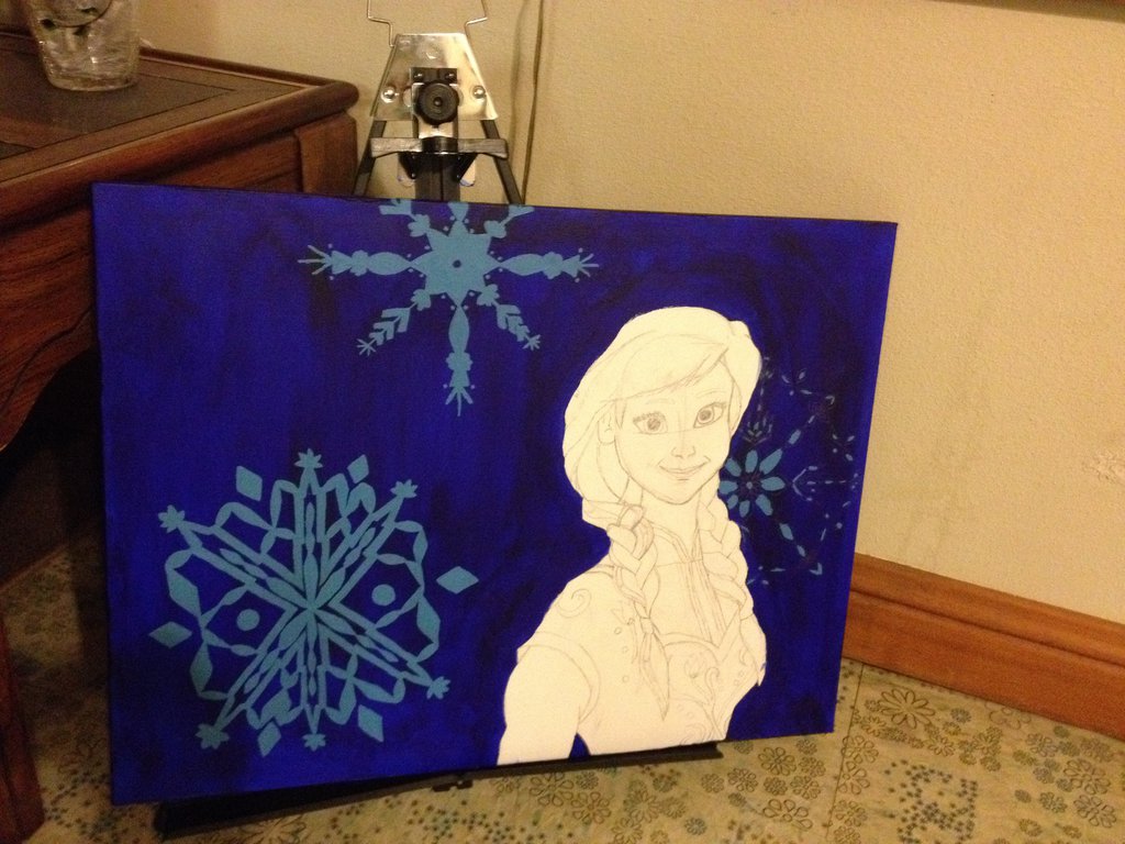 1024x768 Painting For My Best Friend (Wip) By The Tessen Kunoichi - Best Friend Painting