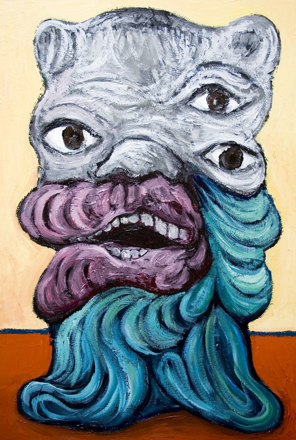 600x891 Your Very Best Friend Surrealism, Odd Creature, Distorted Ugly - Best Friend Painting