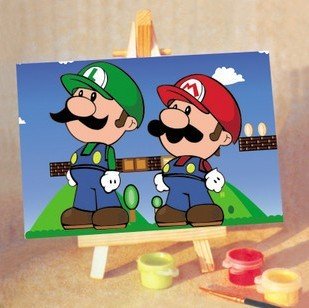 309x308 Free Shipping 1pclot Fashion Cartoon Diy Painting 100% Handmade - Best Painting For Kids