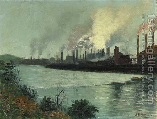 512x387 Bethlehem Steel Aaron Harry Gorson Reproduction 1st Art Gallery - Bethlehem Painting