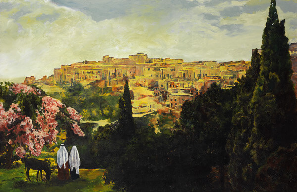 600x388 Unto The City Of David - Bethlehem Painting