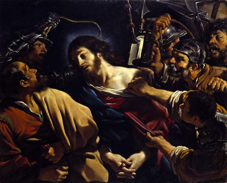 760x612 The Betrayal Of Christ (1621) Painting Giovanni Fyrancesco - Betrayal Painting