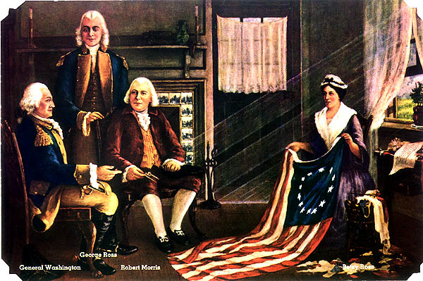 600x399 Betsy Ross - Betsy Ross Flag Painting