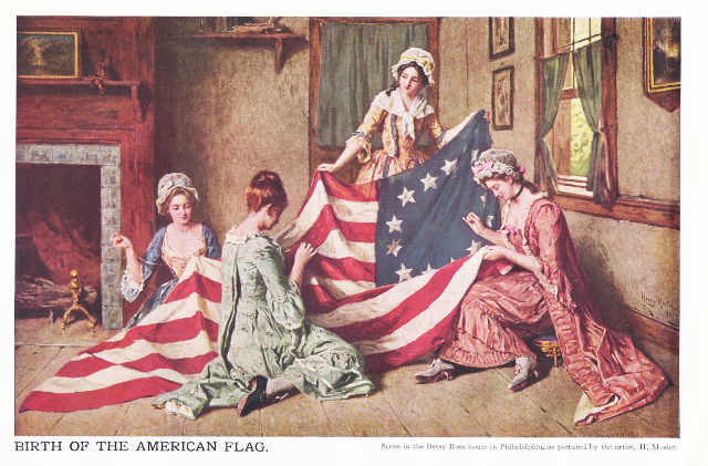 640x421 Facts About Betsy Ross America's 1st Lady Of Sewing Denver - Betsy Ross Flag Painting