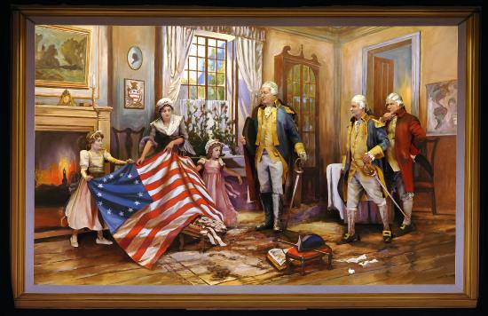 Betsy Ross Flag Painting at PaintingValley.com | Explore collection of ...