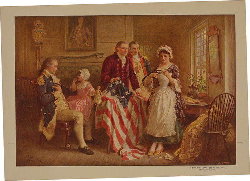 800x581 Primary Source Betsy Ross, 1777 The Colonial Williamsburg - Betsy Ross Flag Painting