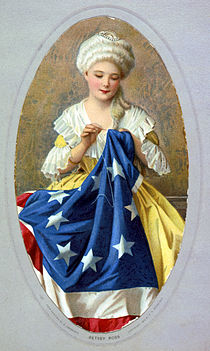 210x351 Betsy Ross - Betsy Ross Flag Painting