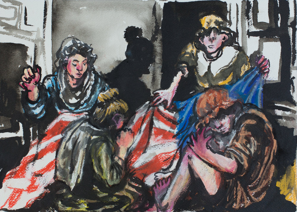 1000x716 Betsy Ross Ray Mack - Betsy Ross Painting