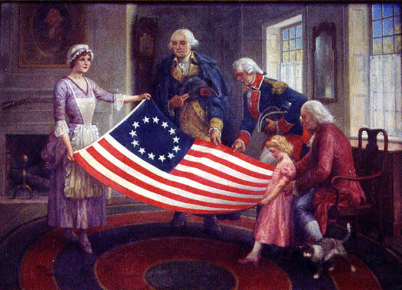 Betsy Ross Painting at PaintingValley.com | Explore collection of Betsy ...