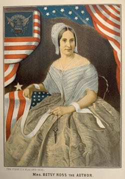 250x358 How Betsy Ross Became Famous - Betsy Ross Painting