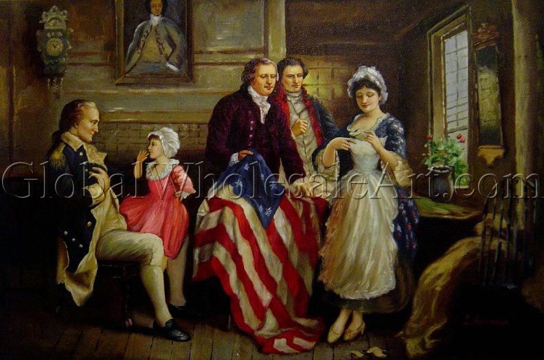 792x525 Jean Leon Gerome Ferris - Betsy Ross Painting