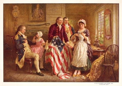 500x355 Betsy Ross 1777 Poster Art Hi Res Image Download - Betsy Ross Painting