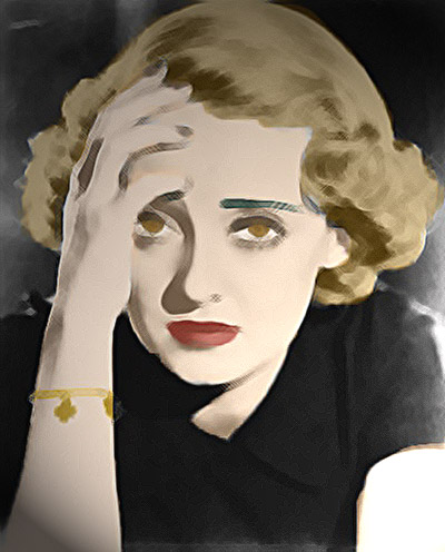 400x496 Bette Davis Comp. Drawing By 1jesusofsuburbia - Bette Davis Painting