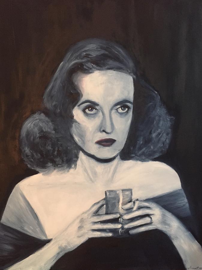 674x900 Bette Davis Painting By Thomas Laurent - Bette Davis Painting