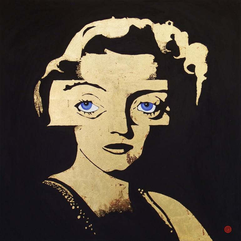 770x770 Saatchi Art Bette Davis Eyes Painting By Antti Eklund - Bette Davis Painting