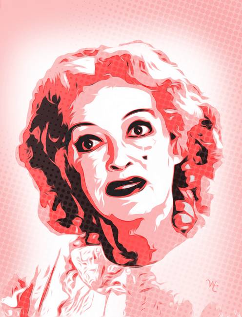 496x650 Stunning Bette Davis Artwork For Sale On Fine Art Prints - Bette Davis Painting