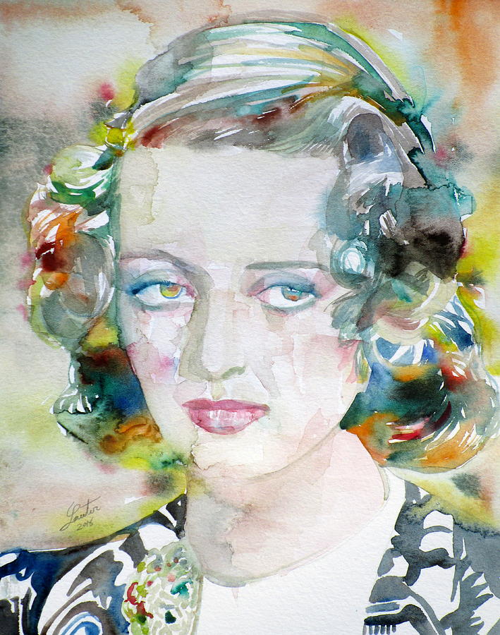 709x900 Bette Davis - Bette Davis Painting